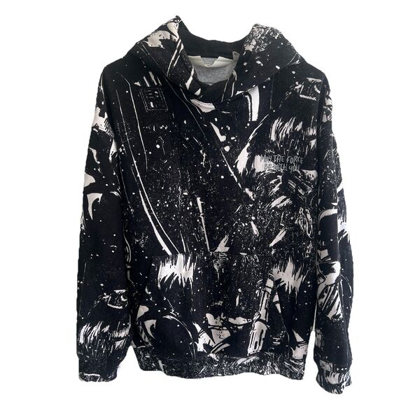 STAR WARS  DARTH VADER  All Over  Pullover Hoodie Kids Size 12/14 - Picture 1 of 4
